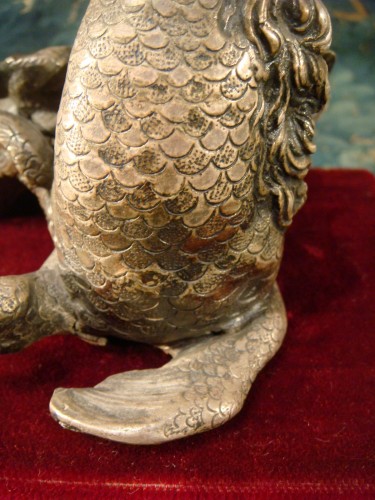 Bronze argenté du XVIIe siècle représentant un Triton - Antiquaires Balzeau & Brion