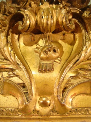 Antiquités - Cadre en bois doré début du XIXs siècle