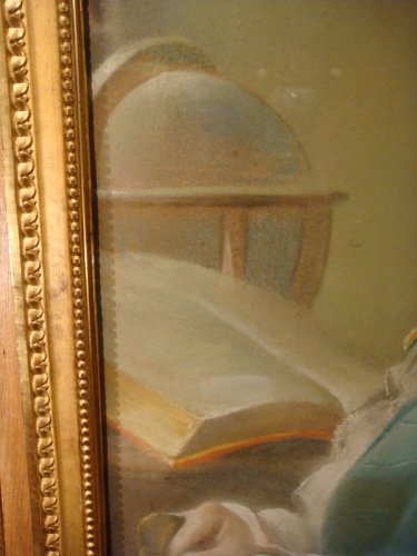 XIXe siècle - Portrait au pastel de Louis Duval de l'Epinoy