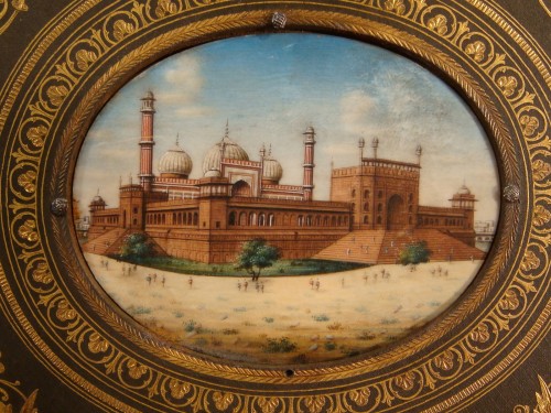 Miniature représentant Jama Masjid à Delhi - 