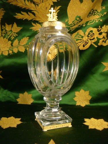 Vase veilleuse en cristal - Epoque Charles X - Restauration - Charles X