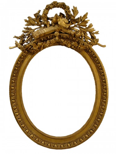 Claude Infroit - Cadre en bois doré d'époque Louis XVI