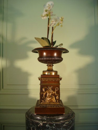 Cassolette coupe centre de table en Bronze - Epoque Restauration - Objet de décoration Style Restauration - Charles X