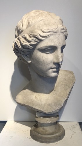 Buste en marbre vers 1800 Cesi Juno - Empire