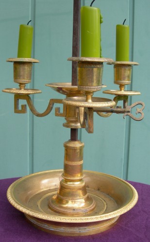 XVIIIe siècle - Lampe bouillotte d'époque fin 18e