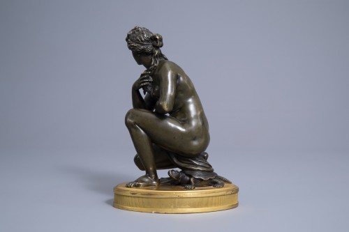 Sculpture Sculpture en Bronze - Venus accroupie d'après Antoine Coysevox
