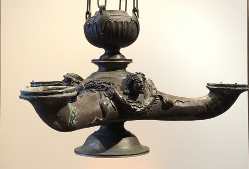 Lampe à huile réalisée par Chiurazzi & Fils vers 1910 - Antiques Prové
