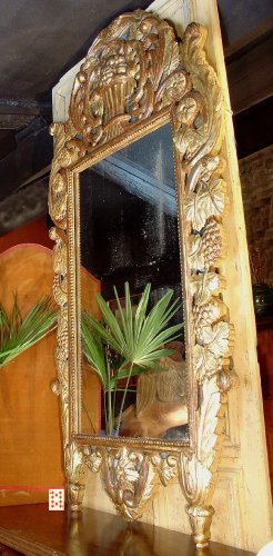 Grand miroir provençal fin XVIIIe siècle - Miroirs, Trumeaux Style Louis XVI