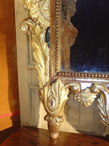 XVIIIe siècle - Grand miroir provençal fin XVIIIe siècle