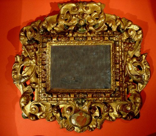 Miroir Espagnol XVIIe Baroque - Miroirs, Trumeaux Style Louis XIII