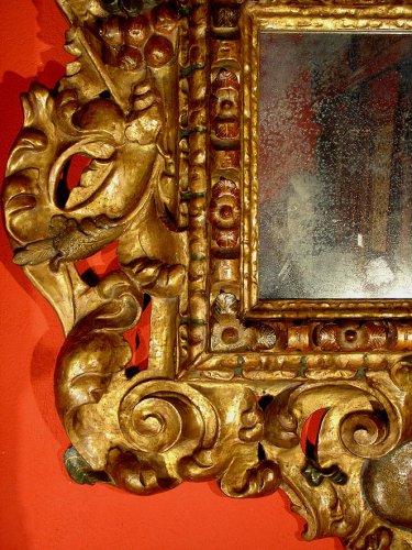 Miroir Espagnol XVIIe Baroque - Antiques Provence