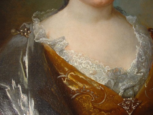 Tableaux et dessins Tableaux XVIIe siècle - Portrait de femme fin 17e siècle