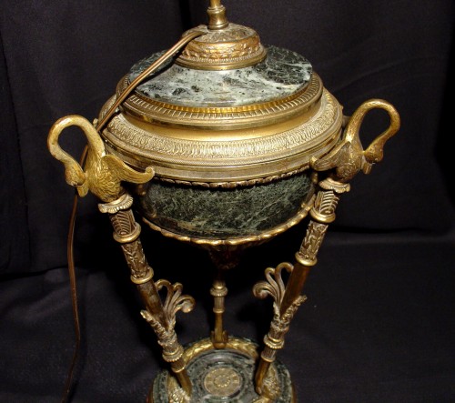 Antiquités - Grande lampe Napoléon III