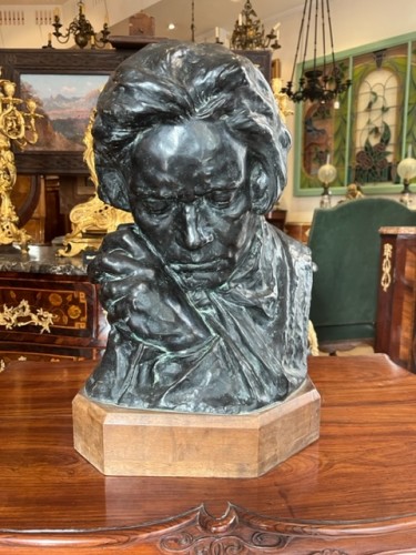 Buste de Beethoven - Pierre-Félix Fix-Masseau (1869-1937) - Sculpture Style Napoléon III