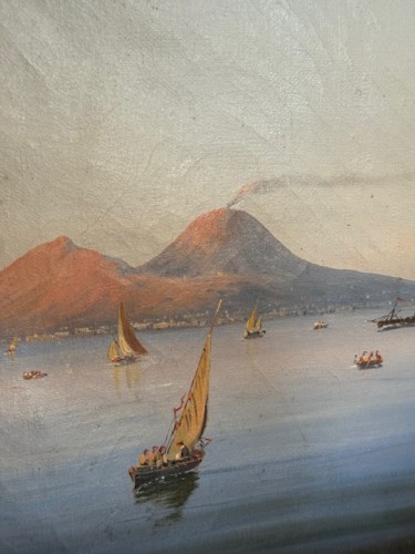 Napoléon III - Vue panoramique de la baie de Naples fin 19e siècle