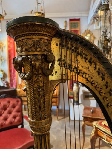 Harpe par Sébastien Erard époque Restauration - Antiquités Paul Azzopardi