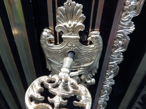 Meuble d'appui à 2 portes en marqueterie Boulle époque Napoléon III - Antiquités Biau