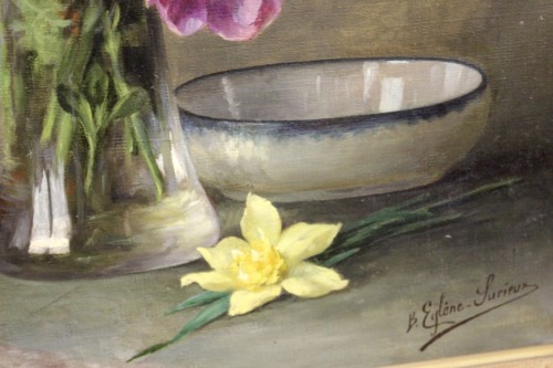 Tableaux et dessins Tableaux du XXe siècle - Bouquet de fleurs - Blanche Eglene Surieux (1884-1944)