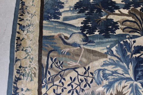 XVIIIe siècle - Verdure, tapisserie d'Aubusson du XVIIIe siècle