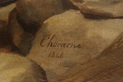 Geoffroy Chocarne (1797-1870) - Scène de charité aux incendies - Louis-Philippe