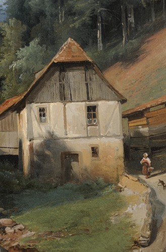XIXe siècle - Jean-Charles Rémond (1795-1875) - Vue du canton de Berne en Suisse