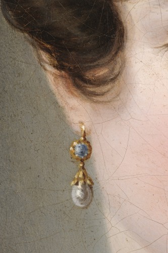 Restauration - Charles X - Eugénie Servières (1786-1855) - Portrait de jeune femme, Guillon-Lethière