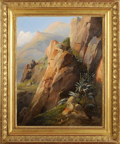 Jean-Charles Rémond (1795-1875) - Palerme, août 1842 Sicile - Tableaux et dessins Style Louis-Philippe