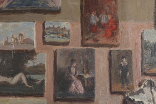 XIXe siècle - Louis Joseph Pottin (1849-1930) - L’atelier de l’artiste