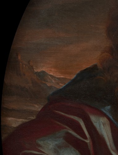 Louis XIV - Giovanni Maria Delle Piane dit Il Mulinaretto (1660-1745) Portrait d'homme