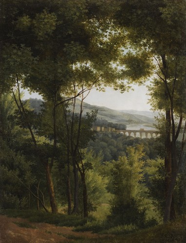 Alexandre-Hyacinthe Dunouy (1757-1841) Vue prise dans le parc de Saint-Cloud