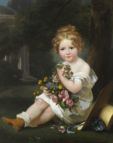 Antiquités - Bernard Gaillot (1780-1847) Portraits de deux sœurs