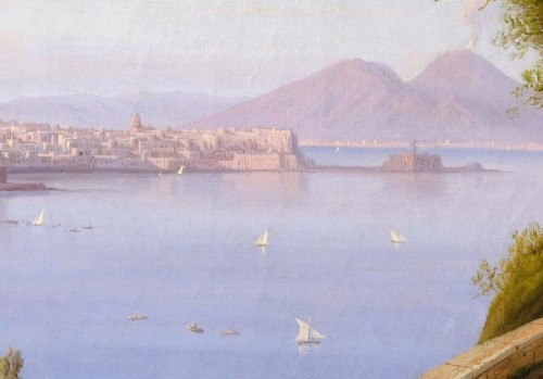 La baie de Naples et le Vésuve, attribué à Carl-Wilhelm Götzloff - Louis-Philippe