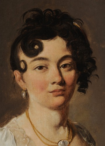 Tableaux et dessins Tableaux XIXe siècle - Louis-Léopold BOILLY (1761-1845) - Portrait de jeune femme