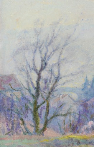 Henri Pailler (1876-1954) - Neige à Triel sur Seine Yvelines - Galerie de Frise