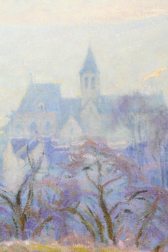 Henri Pailler (1876-1954) - Neige à Triel sur Seine Yvelines - Art Déco