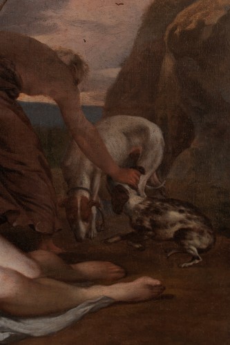 XVIIe siècle - Barend Graat (1628-1709) - Diane chasseresse et ses chiens