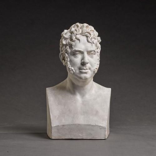 Buste "en Hermès" du Général Cambronne - Attribué à Etienne-Édouard Suc (1802-1855) - Sculpture Style Empire