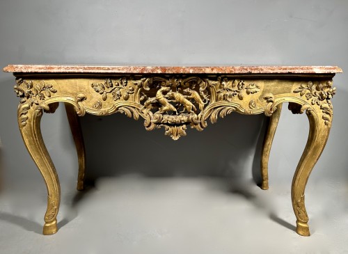 Table à gibier en bois doré, Languedoc vers 1740 - Franck Baptiste Provence