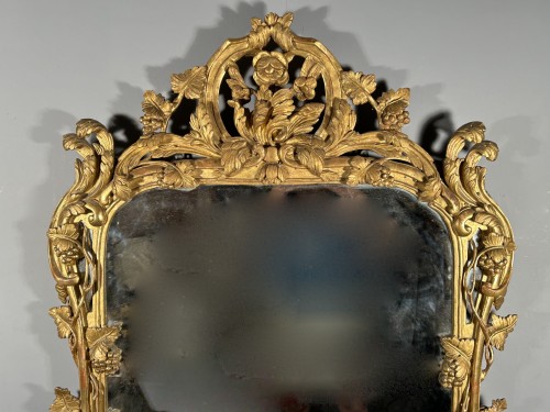 Miroir en bois doré, Provence époque Louis XV vers 1760 - Louis XV