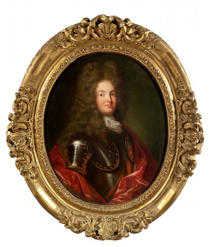 Portrait de chevalier, école française vers 1700-1710