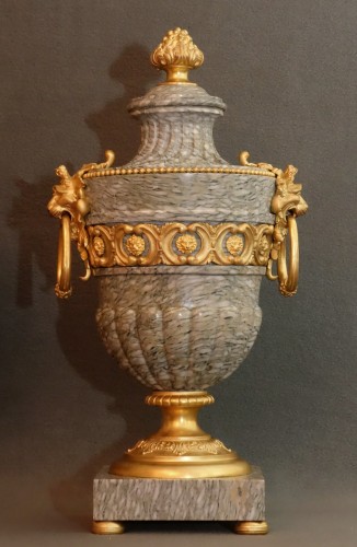 Paire d'importants vases XIXe - Objet de décoration Style 