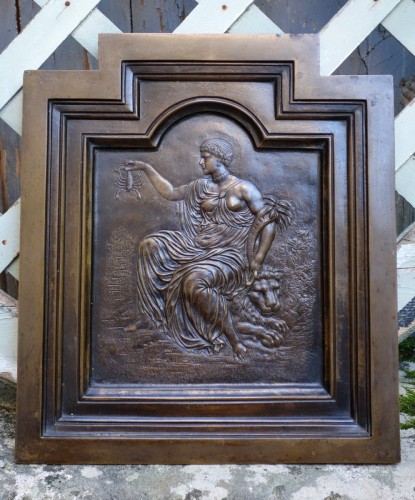 Renaissance - Quatre panneaux de bronze représentant Les quatre continents