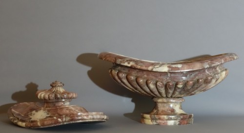 Paire de vases navettes fin 18e - Antiquités Garnier