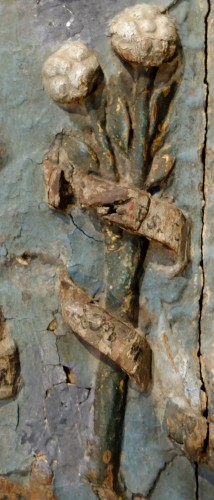 Antiquités - Les Litanies de la Vierge - Panneau en bas relief Allemagne vers 1500