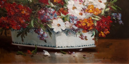 Antiquités - Bouquet de fleurs champêtres -  Gilbert Charles Martin (1839-1905)