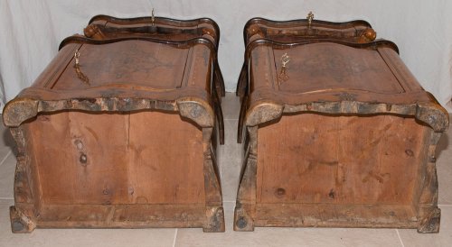 Paire de meubles d'appui époque Charles X - Restauration - Charles X