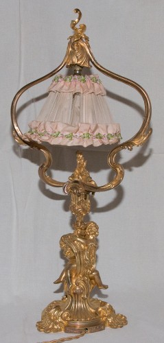 Lampe de salon en bronze époque Napoléon III - Maurice Thibault Paris - Galerie Lauretta
