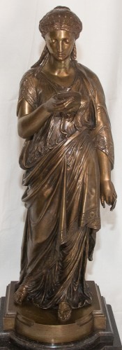 La liseuse - Jean-Louis Grégoire (1840-1890) - Sculpture Style 