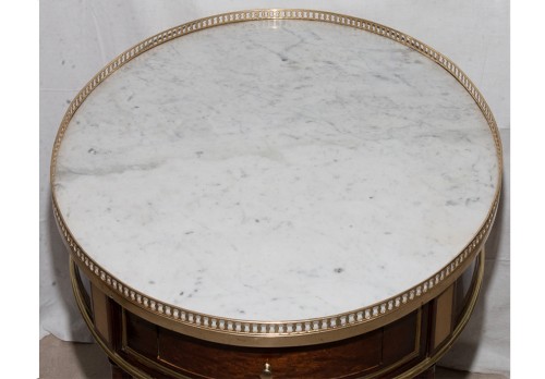 Antiquités - Table bouillotte du XVIIIe siècle estampillée Pierre GARNIER