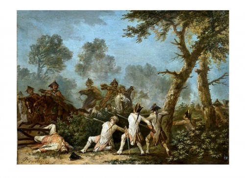 L’embuscade , Jan peeter Verdussen (1700-1763)